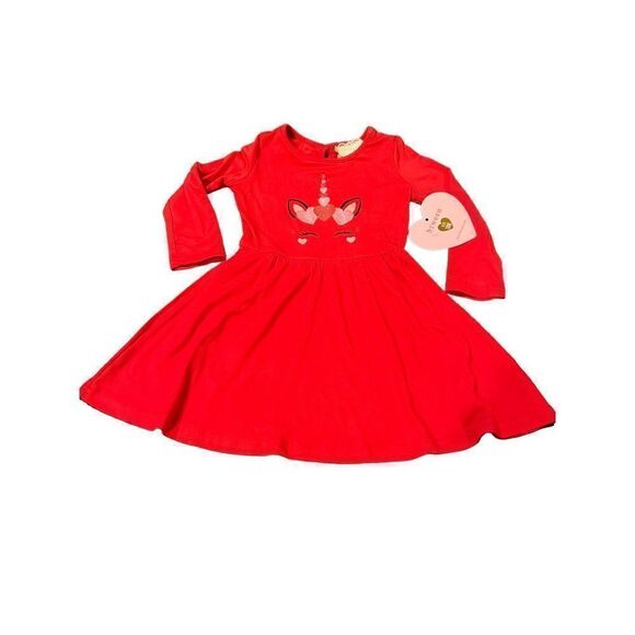 Btween Girls unicorn red dress size 18M - Picture 2 of 7